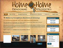 Tablet Screenshot of homeathomeproperties.co.za